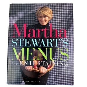 Martha Stewart's Menus for Entertaining 1994 1st Ed Cookbook 0517590999